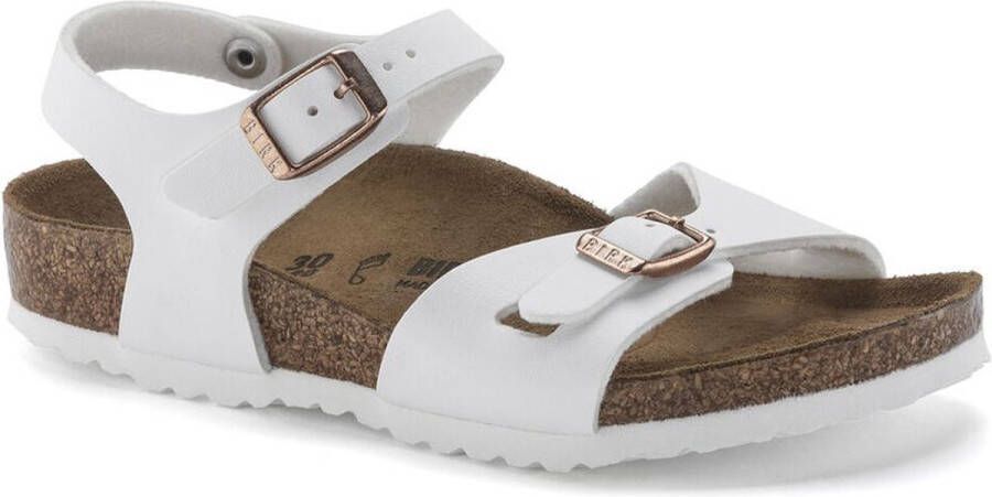 Birkenstock Meisjes Rio KIds White Birko Flor WIT