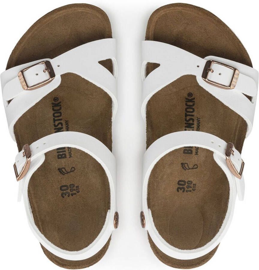 Birkenstock Meisjes Rio KIds White Birko Flor WIT