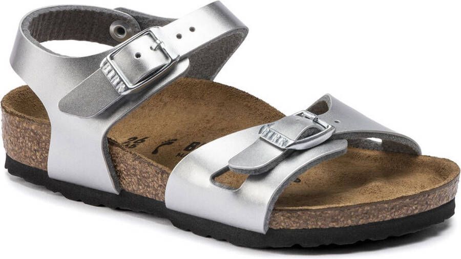 Birkenstock Rio Slippers Meisjes zilver - Foto 5