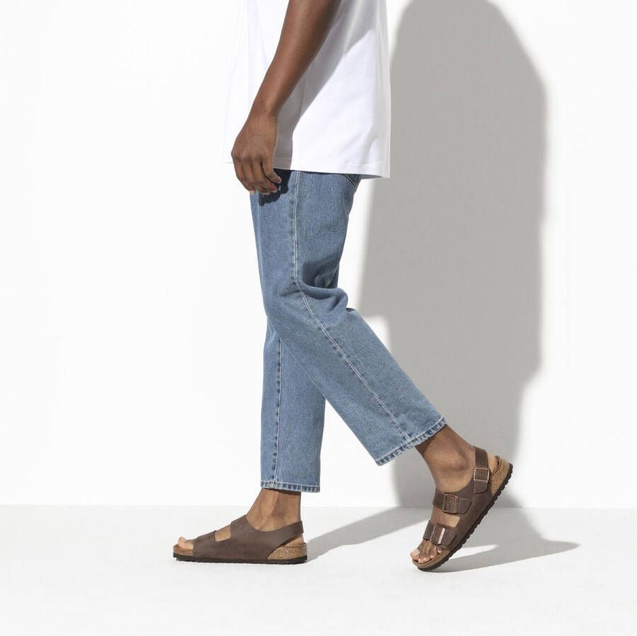 Birkenstock Milaan Geolied Leder Streetwear Volwassen