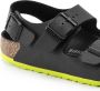 Birkenstock Milano Kids Sandalen Desert Soil Black Lime Narrow fit | Zwart | Imitatieleer - Thumbnail 5