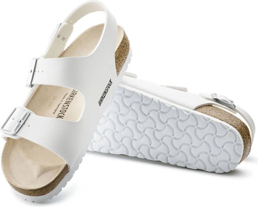 Birkenstock Milano Sandalen White Regular-fit Wit Imitatieleer
