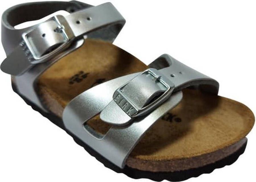 Birkenstock Rio Kids Sandalen Electric Metallic Silver Narrow fit | Zilver | Imitatieleer - Foto 14