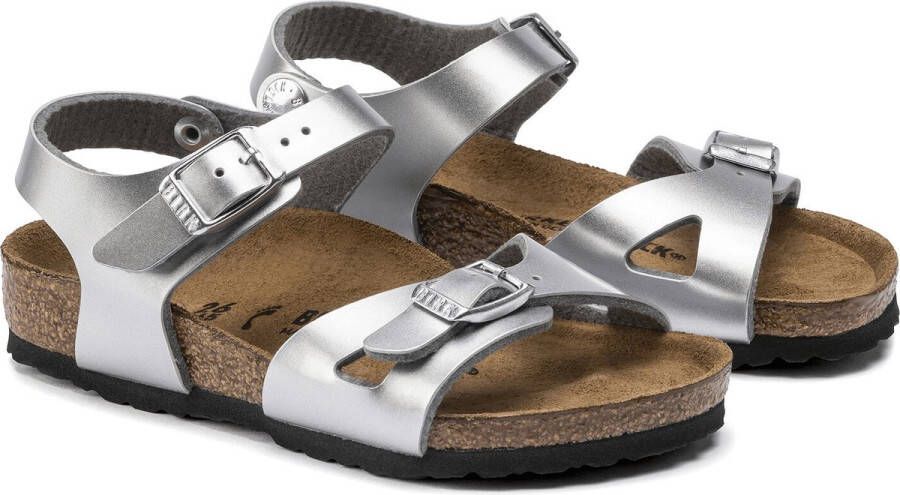 Birkenstock Rio Kids Sandalen Electric Metallic Silver Narrow fit | Zilver | Imitatieleer - Foto 10