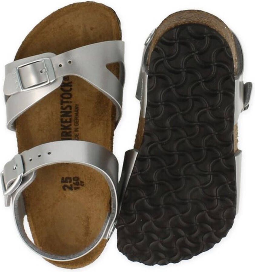 Birkenstock Rio Kids Sandalen Electric Metallic Silver Narrow fit | Zilver | Imitatieleer - Foto 11