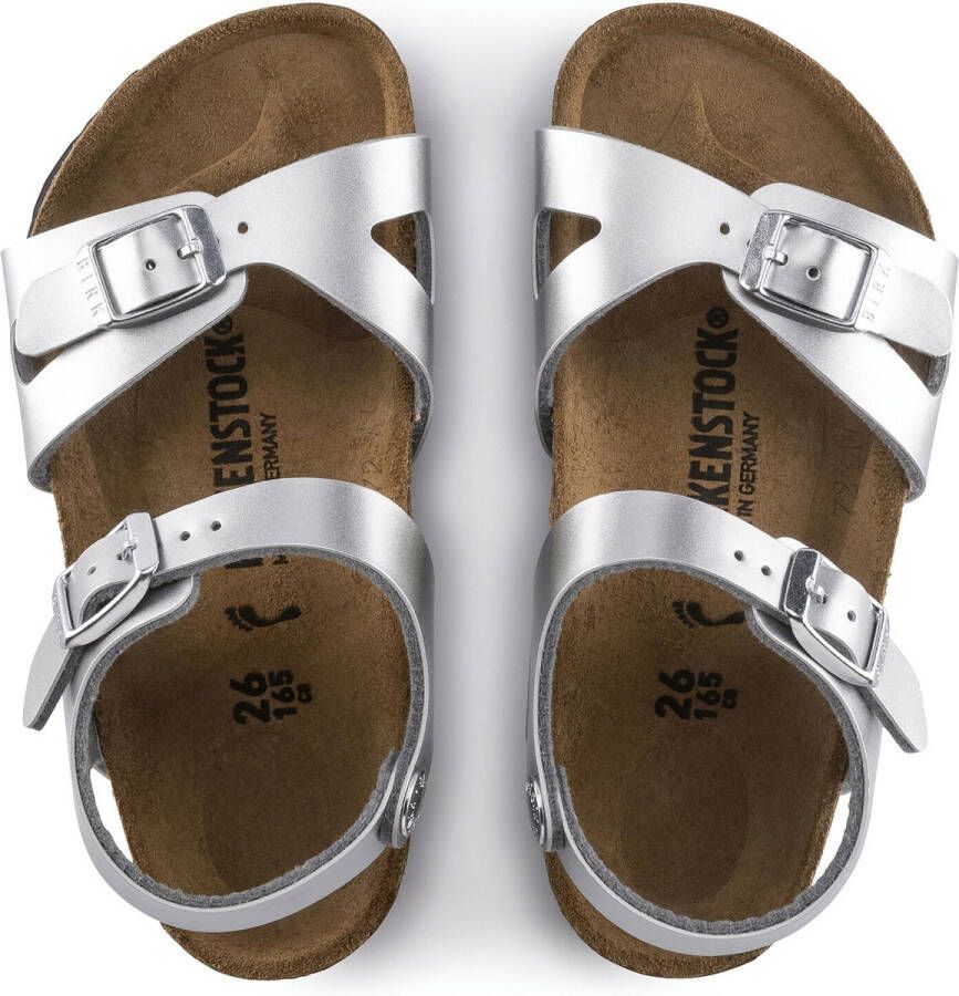 Birkenstock Rio Kids Sandalen Electric Metallic Silver Narrow fit | Zilver | Imitatieleer - Foto 12