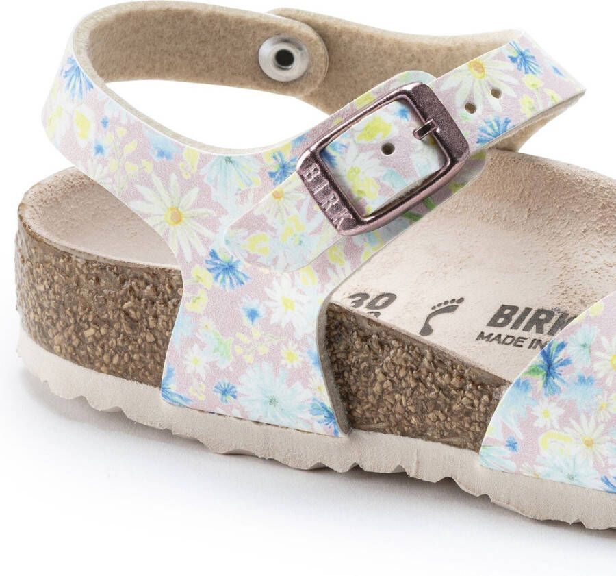 Birkenstock Rio Kids Sandalen Summer Floral Light Rose Narrow fit | Roze | Imitatieleer - Foto 10