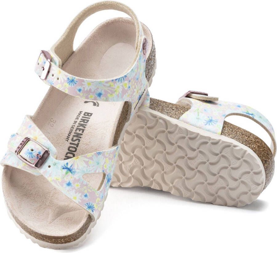 Birkenstock Rio Kids Sandalen Summer Floral Light Rose Narrow fit | Roze | Imitatieleer - Foto 11