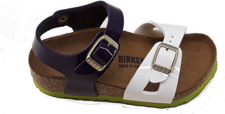 Birkenstock rio kids tropical wit lila smal - Foto 7