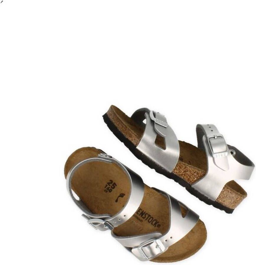 Birkenstock Sandaal Rio 1019201 Metallic Zilver Smal