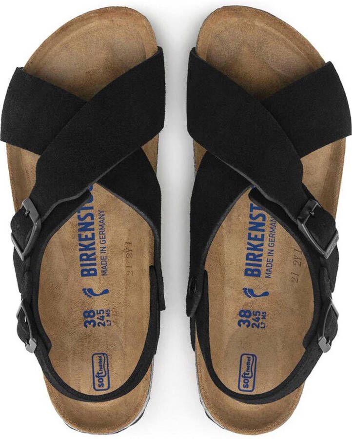 Birkenstock Sandalen Tulum Zwart Suede