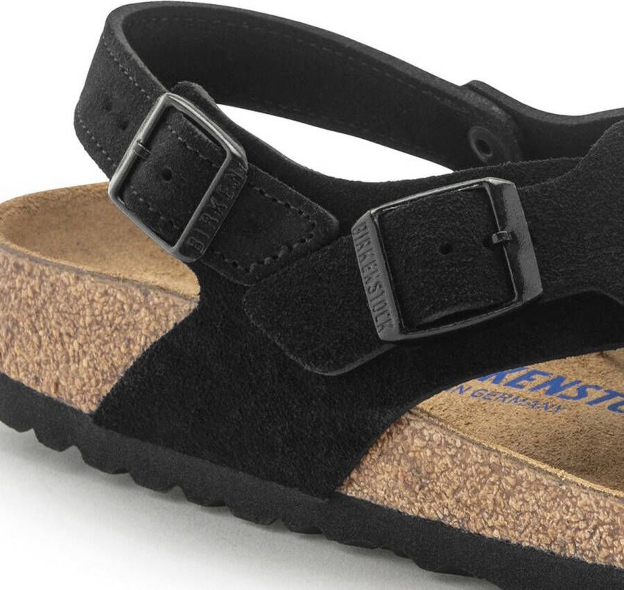 Birkenstock Sandalen Tulum Zwart Suede