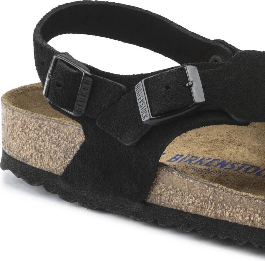 Birkenstock Sandalen Tulum Zwart Suede