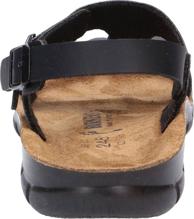 Birkenstock Saragossa Dames Sandalen Black Narrow-fit Zwart Imitatieleer