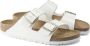 Birkenstock Arizona Grote Gesp Patent Witte Slippers Birko Flor Patent Streetwear - Thumbnail 45