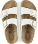 Birkenstock Arizona Grote Gesp Patent Witte Slippers Birko Flor Patent Streetwear - Thumbnail 46