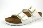 Birkenstock Arizona Grote Gesp Patent Witte Slippers Birko Flor Patent Streetwear - Thumbnail 47