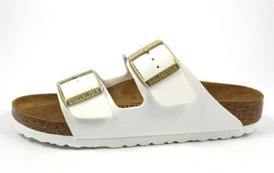 Birkenstock Slipper Arizona 1005294 Wit Lak Smal