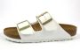 Birkenstock Arizona Grote Gesp Patent Witte Slippers Birko Flor Patent Streetwear - Thumbnail 48