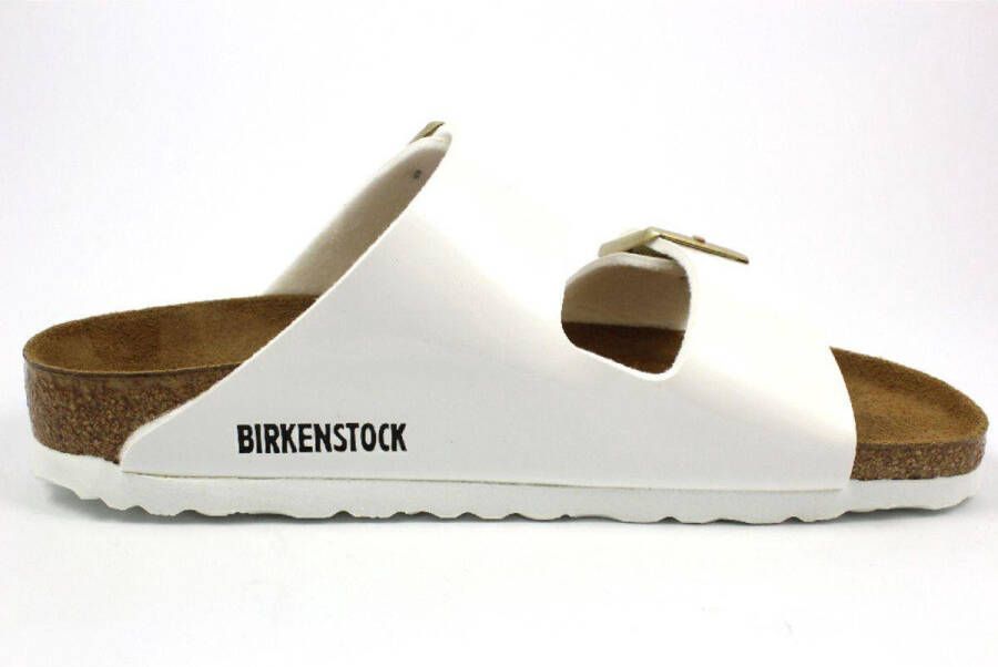Birkenstock Slipper Arizona 1005294 Wit Lak Smal