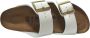 Birkenstock Arizona Grote Gesp Patent Witte Slippers Birko Flor Patent Streetwear - Thumbnail 36