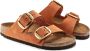 BIRKENSTOCK Arizona | Burnt Orange Nar Oranje Nubuck Platte sandalen Unisex - Thumbnail 9