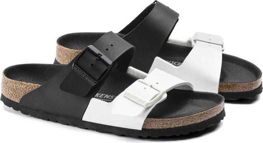 Birkenstock Slipper Arizona Split 1019712 Zwart Wit Smal