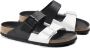 Birkenstock Slipper Arizona Split 1019712 Zwart Wit Smal - Thumbnail 6