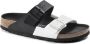 Birkenstock Slipper Arizona Split 1019712 Zwart Wit Smal - Thumbnail 7