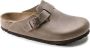 Birkenstock slipper BOSTON Tabacco Brown narrow Fettleder Oiled Leather - Thumbnail 1