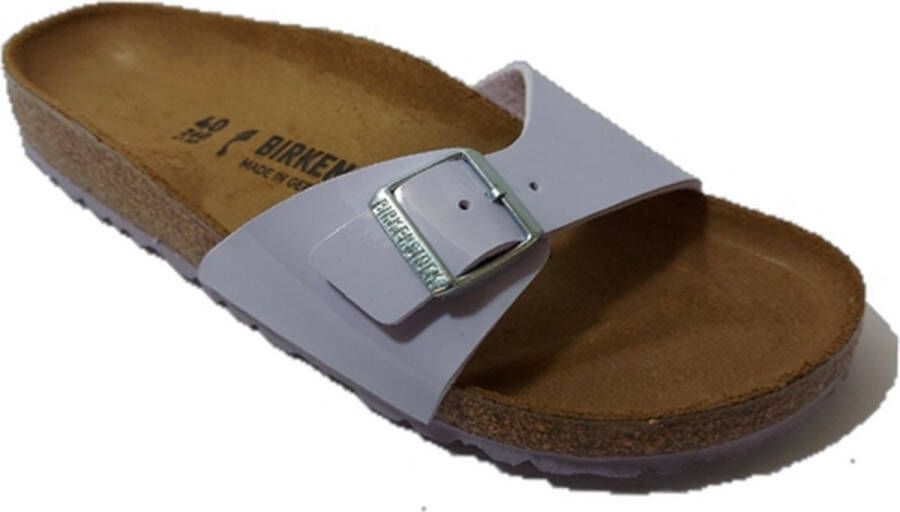 Birkenstock Slipper Madrid 1021389 Purple Fog Lila Paars Lak Smal - Foto 6
