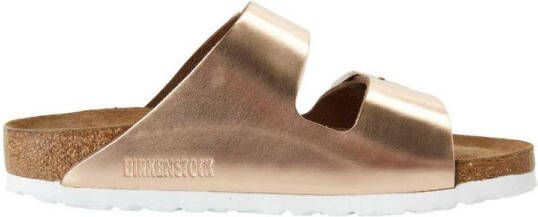 Birkenstock Slippers ARIZONA SFB in smalle schoenwijdte metallic-look met soft-voetbed - Foto 7