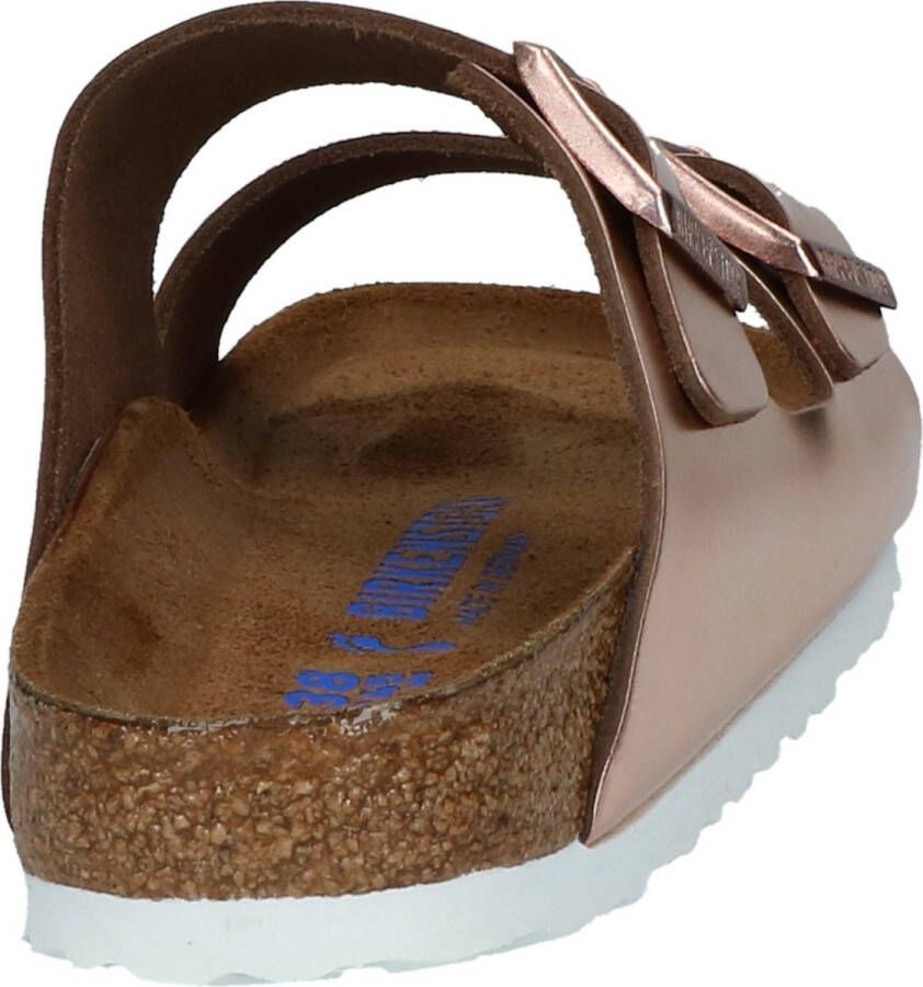 Birkenstock Slippers ARIZONA SFB in smalle schoenwijdte metallic-look met soft-voetbed - Foto 11