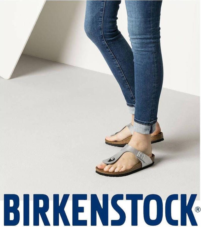 Birkenstock Slippers Dames Gizeh 043851 Silver