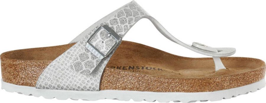 Birkenstock Slippers Gizeh Magic Snake White