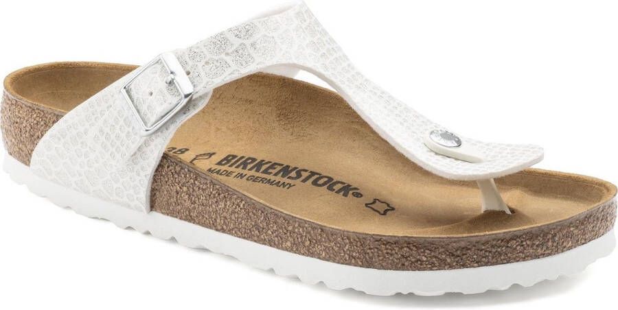 Birkenstock Slippers Gizeh Magic Snake White