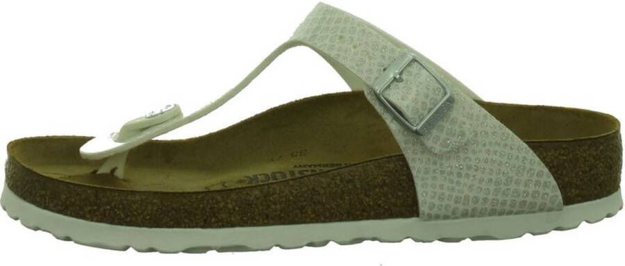 Birkenstock Slippers Gizeh Magic Snake White