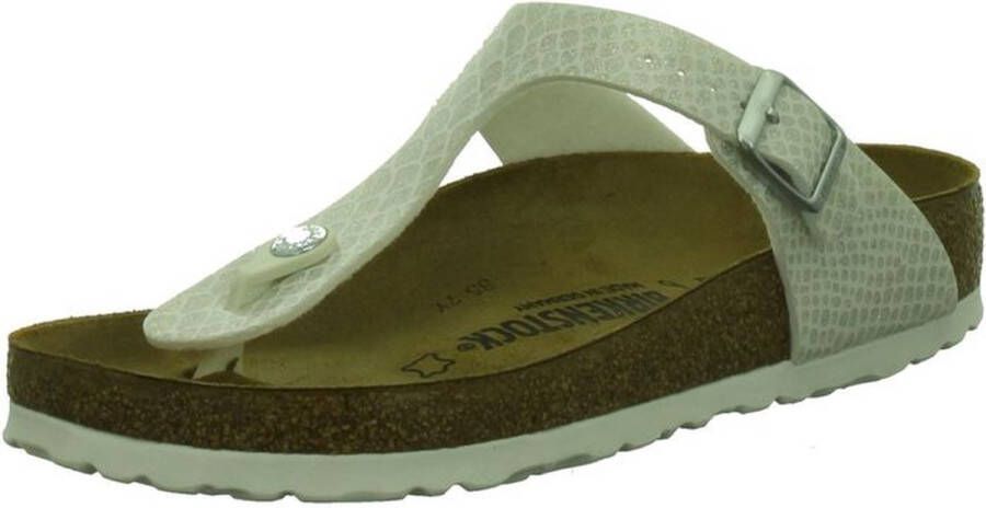 Birkenstock Slippers Gizeh Magic Snake White