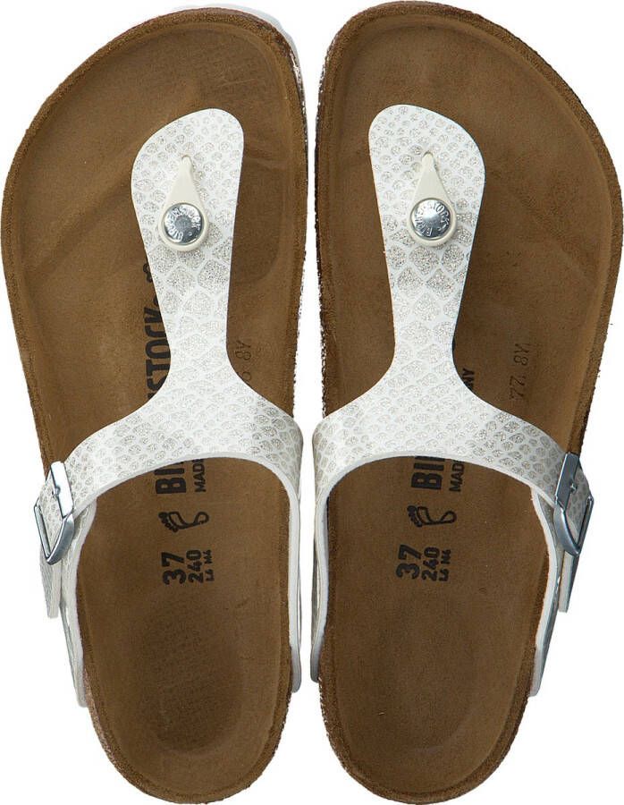 Birkenstock Slippers Gizeh Magic Snake White