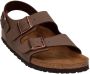 Birkenstock Bruine Sandalen met Leren en Synthetische Voering Brown Unisex - Thumbnail 13
