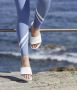 Birkenstock ‘Barbados’ slides with logo Wit Dames - Thumbnail 4