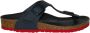 Birkenstock Gizeh Kids Slippers Desert Soil Blue Red Narrow fit | Blauw | Imitatieleer - Thumbnail 3