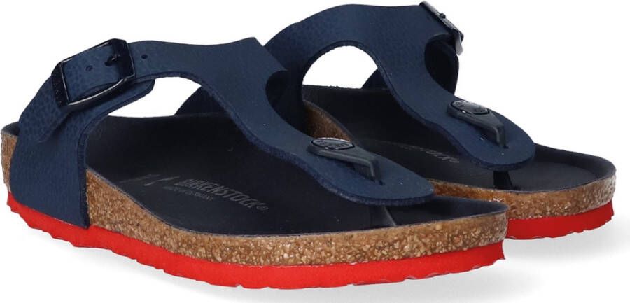 Birkenstock Gizeh Kids Slippers Desert Soil Blue Red Narrow fit | Blauw | Imitatieleer - Foto 5