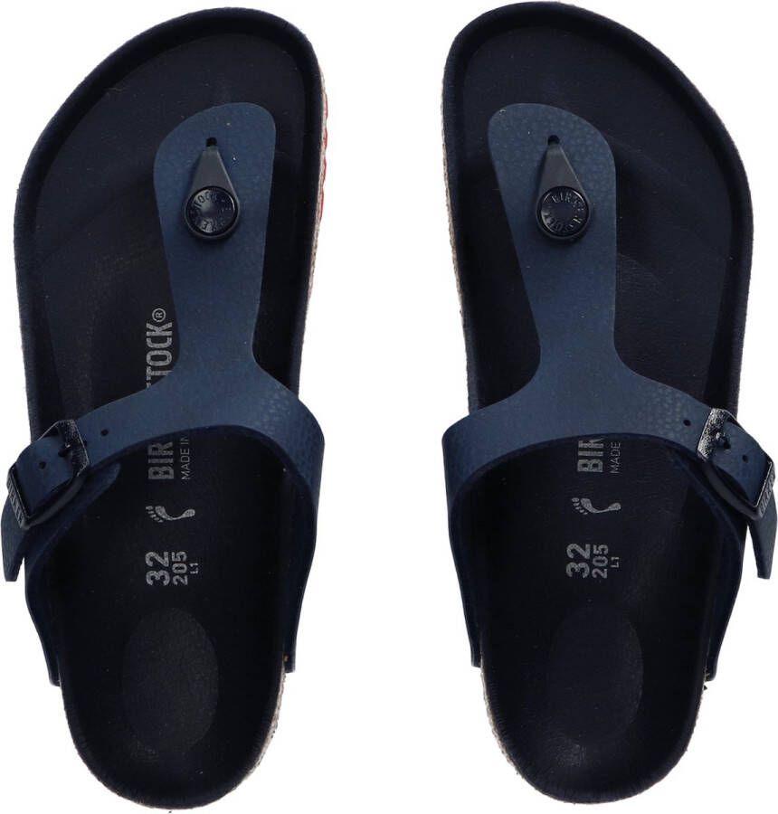 Birkenstock Gizeh Kids Slippers Desert Soil Blue Red Narrow fit | Blauw | Imitatieleer - Foto 6