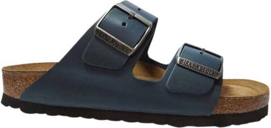 Birkenstock Blauwe Leren Sliders voor Blue - Foto 6