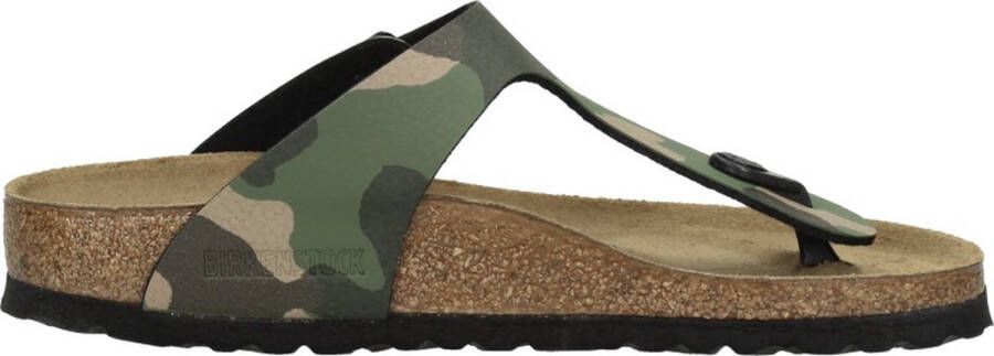 Birkenstock Slippers Unisex groen camouflage