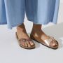 Birkenstock Women's Madrid BF Metallic Sandalen Narrow bruin beige - Thumbnail 11