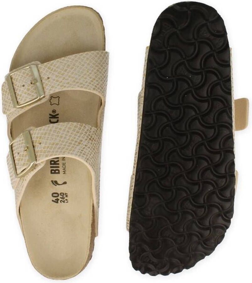Birkenstock Slippers Vrouwen wit goud