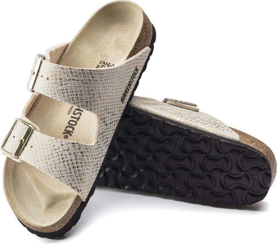 Birkenstock Slippers Vrouwen wit goud