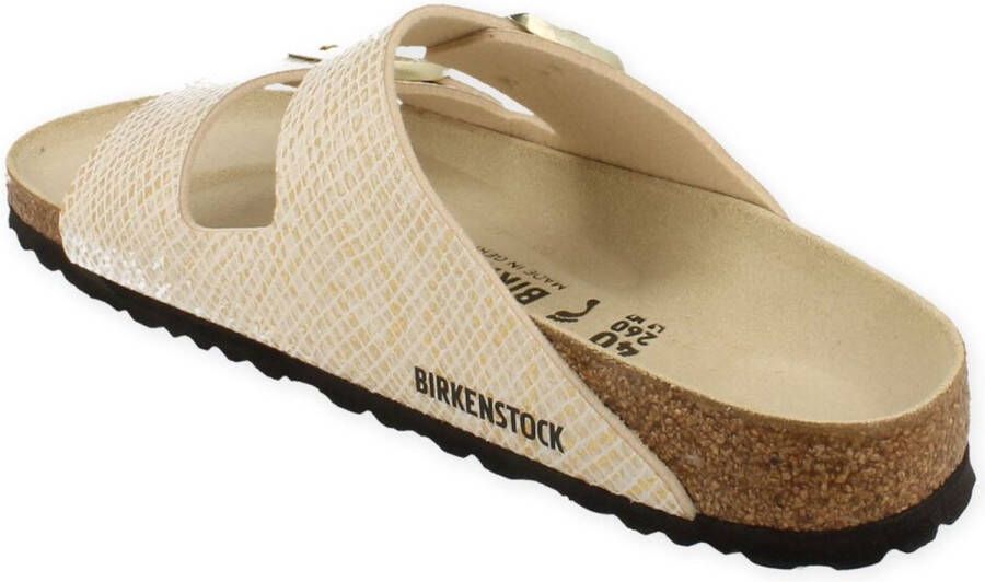 Birkenstock Slippers Vrouwen wit goud